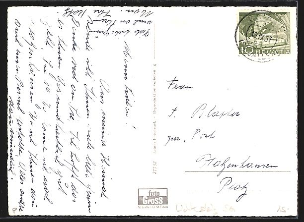 Cartes postales: Lichtensteig /Togg., Teilansicht mit Was – D'occasion à Berlin par bartko-reher 1