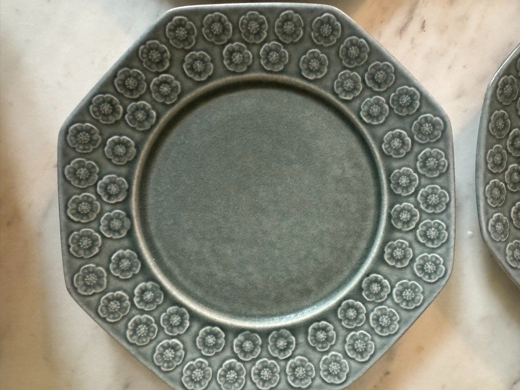 Piatti: Azur, Jens Quistgaard, Rare, 5 Octagonal Plates – Usato da Basel venduto da FlorinBasel 2
