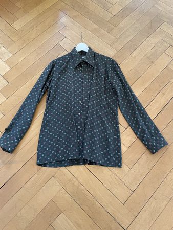Camicia Soldati vintage, fantasia autunnale