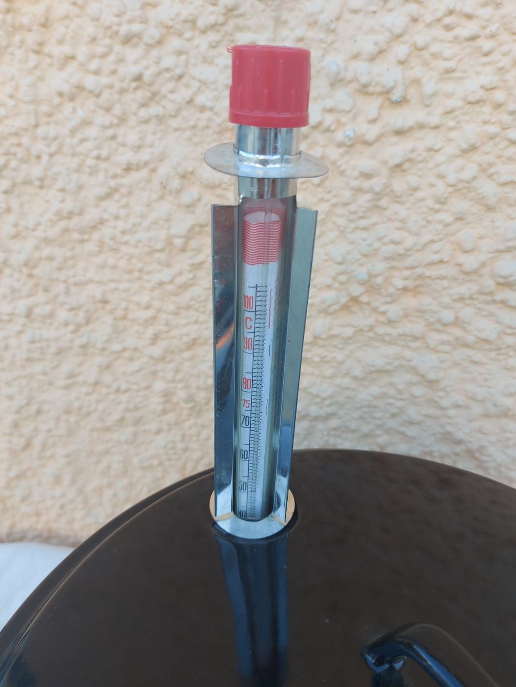 Töpfe: Einkochtopf; Schwarzer Kochtopf mit Thermometer 35cm – Neu und originalverpackt aus Rheinau von profitronic.shop 2