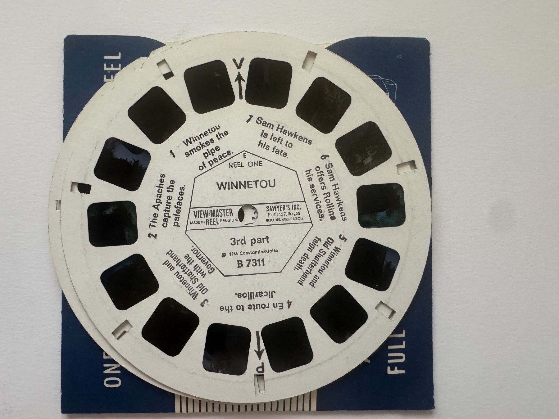 View-master Giocattoli: View-Master 3D: Nr. B-731 WINNETOU Teil 3 (3 Scheiben) – Usato da Tegerfelden venduto da siebenmacky 2
