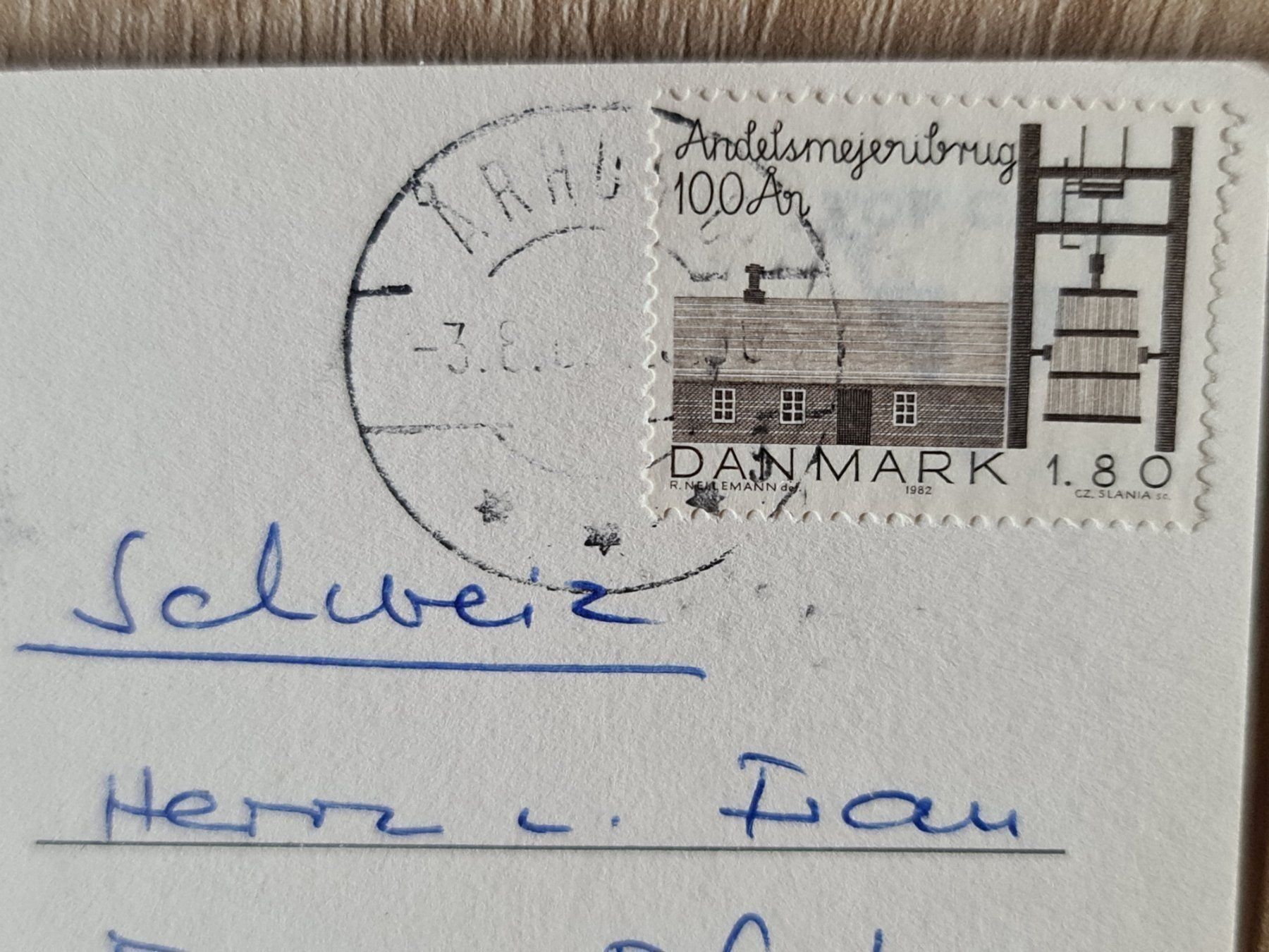 Cartoline postali: Ansichtskarte Dänemark Schloss Rosenholm – Usato da Dintikon venduto da Vexi 1