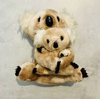 Peluche maman koala avec son bébé 
