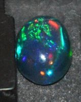 Edelstein L-8191 – Äthiopischer Schwarzer Opal Cabochon 8x5,