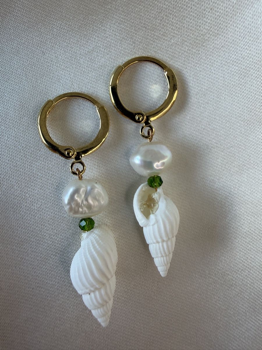 Orecchini pendenti & Orecchini a lobo: Ohrringe Muscheln Perlen handgemachter Ohrschmuck – Nuovo e nell'imballaggio originale da Amlikon-Bissegg venduto da Rahelbr5 1