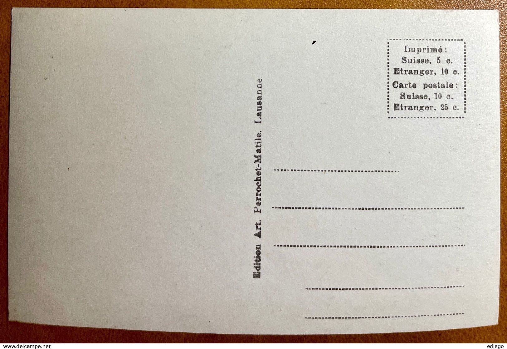 Cartoline postali: NEUCHÂTEL - Coup de Joran – Usato da Lutry venduto da Ediego 1