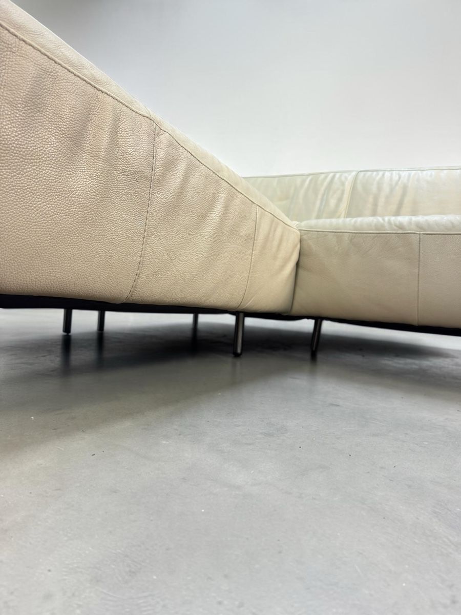 Pfister Sofas: Pfister-Ecksofa aus Echtleder, pistazien-beige – Gebraucht aus Bachenbülach von Sofalab.swiss 3