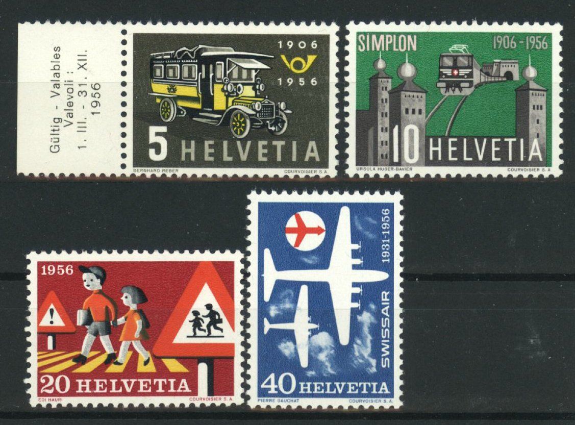 Tutti i francobolli: 1956, Gedenkmarken ** – Nuovo (secondo la descrizione) da Willisau venduto da Vollstempel