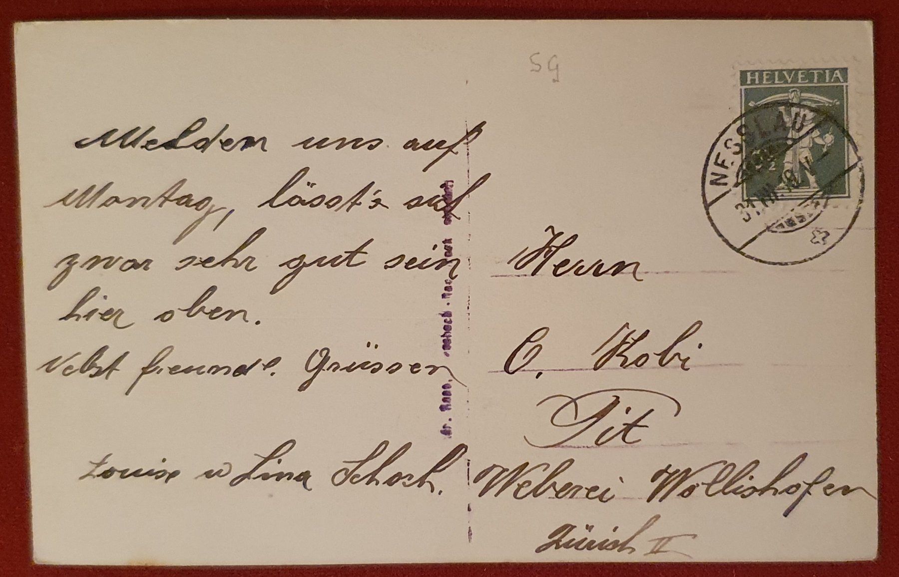 Cartoline postali: Nesslau 1918 - Kurhaus Hedinger – Usato da Kreuzlingen venduto da Rschweiz1 1