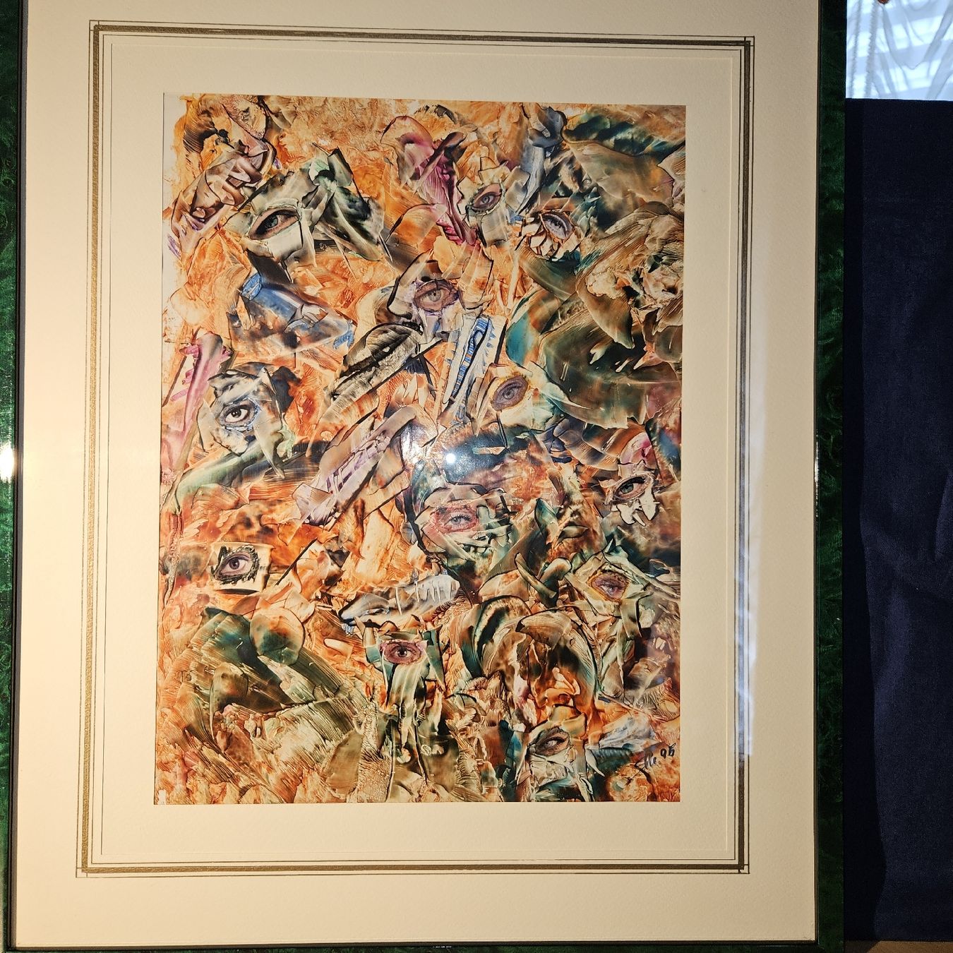Gemälde: Abstraktes Bild, gerahmt, signiert , Kunstbild – Gebraucht aus Kriens von gra_fhn7 6