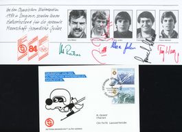 Olympia-Post aus Sarajevo 1984 mit vielen Autogrammen