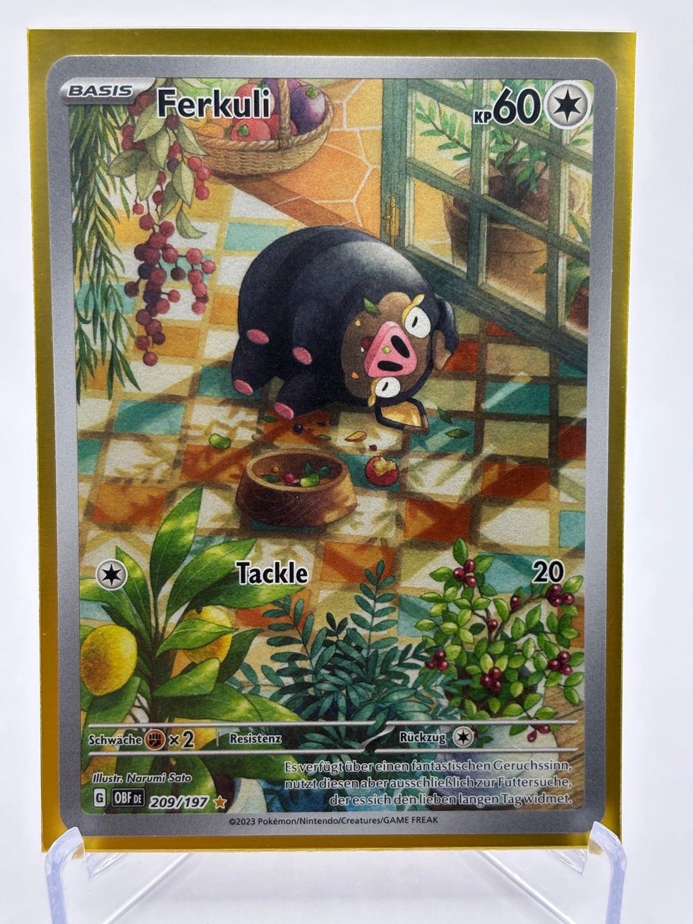 Pokémon Carte collezionabili: Obsidianflammen - Ferkuli  (OBF 209) - DE – Nuovo (secondo la descrizione) da Allschwil venduto da Bullach