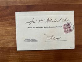 CH 1898 Kirchberg Versicherungsbrief   (V665)