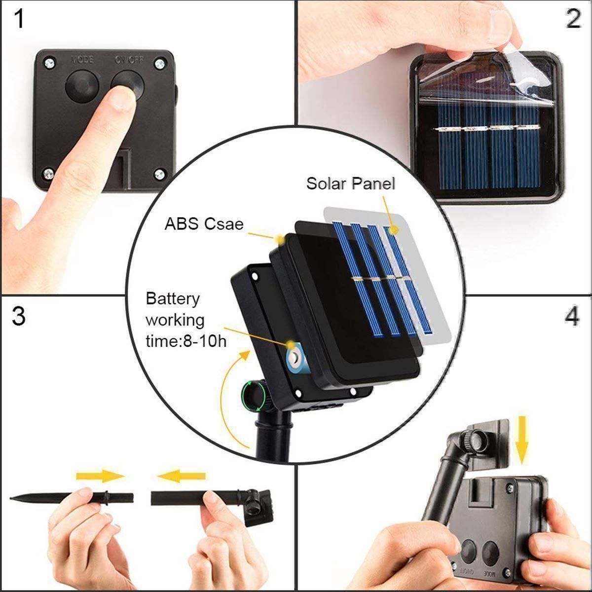 Ghirlande e barre luminose: Solar Garten Lichterkette Beleuchtung 6M – Nuovo (secondo la descrizione) da Thun venduto da Newnewshop 4