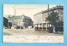 Basel - Aeschanplatz - Strassenbahn - Tram - 1905