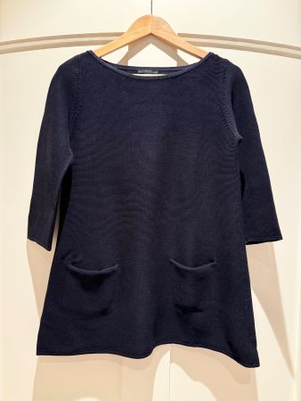 COS Ladies' Organic Cotton Navy Blue Sweater Size S
