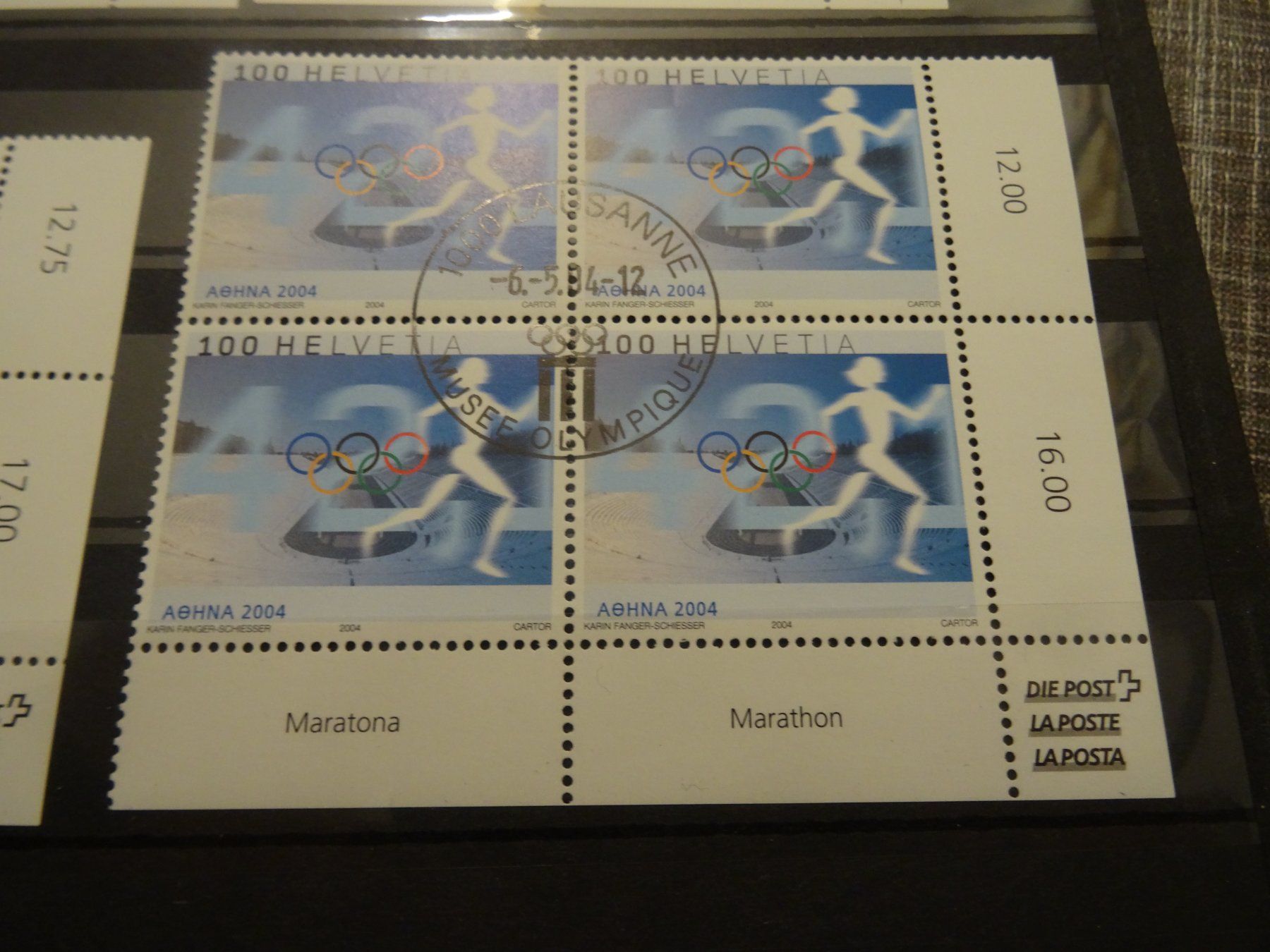 Tutti i francobolli: 2004 Athen Viererblock ET-STEMPEL – Usato da Olten venduto da pechsisa1