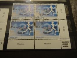 2004 Athen Viererblock ET-STEMPEL
