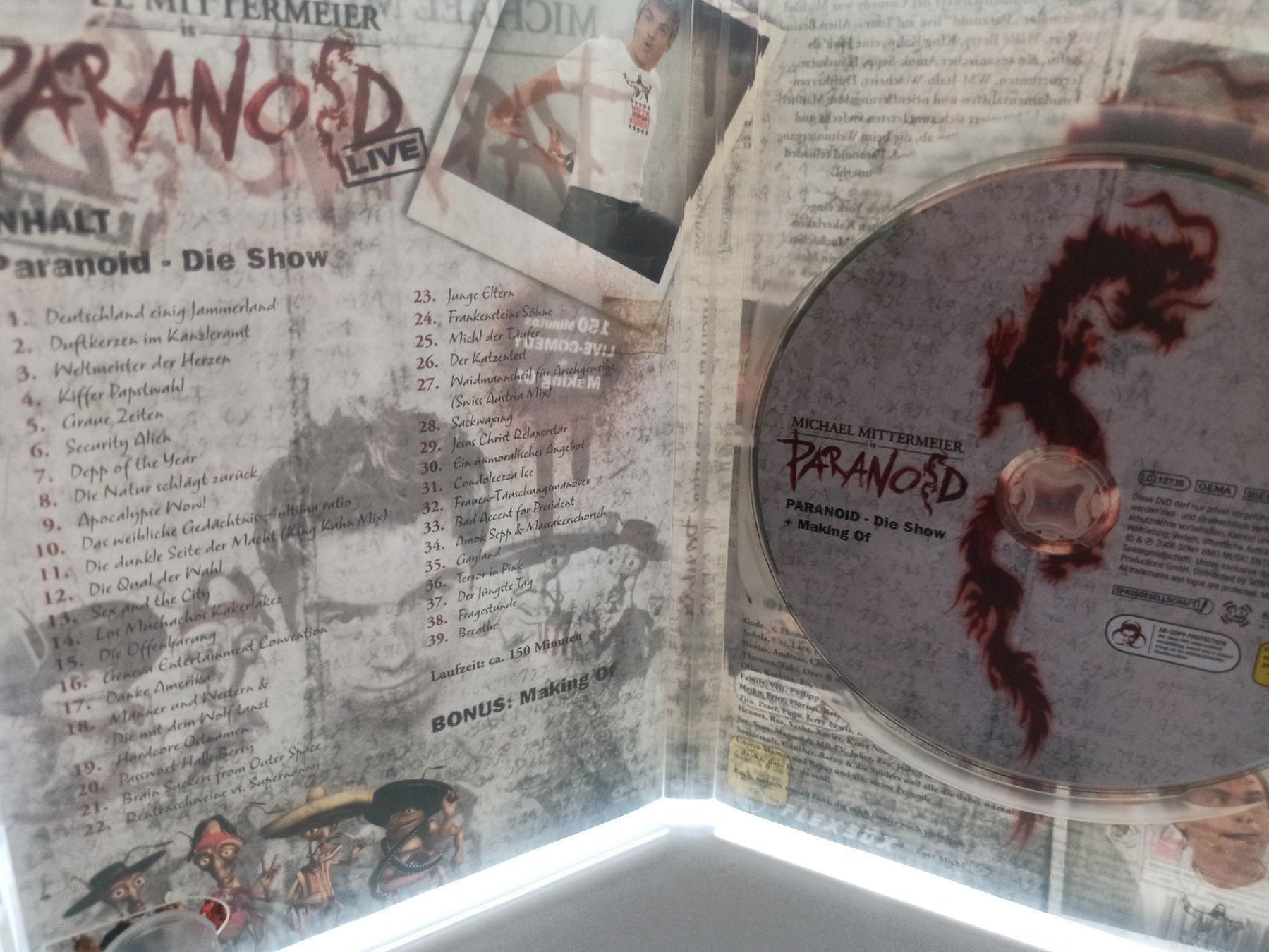 Tutti i DVDs: Michael Mittermeier - Paranoid – Usato da Dübendorf venduto da kb86_MOVIE 2