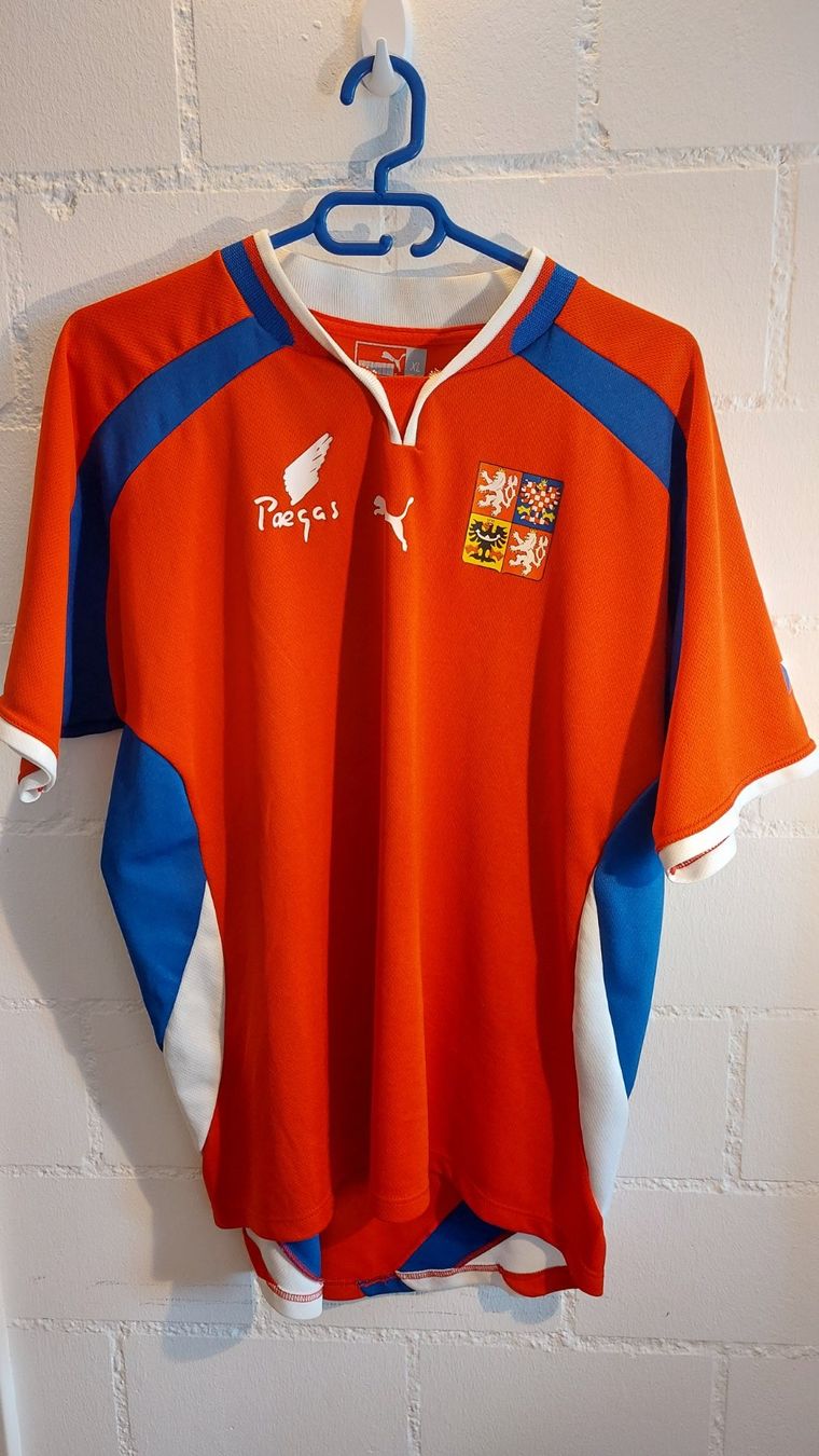 Puma Leibchen & Hosen: Orginal Tschechien Trikot 2004 Gr. XL – Gebraucht aus Hedingen von Turicun25