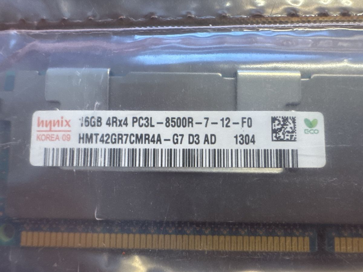IBM Hynix 2x16GB DDR3 RAM PC3L-8500R ECC (Gebraucht) in Fislisbach für ...
