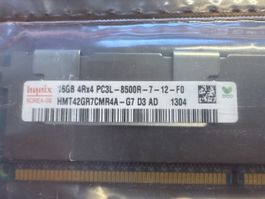 IBM Hynix 2x16GB DDR3 RAM PC3L-8500R ECC