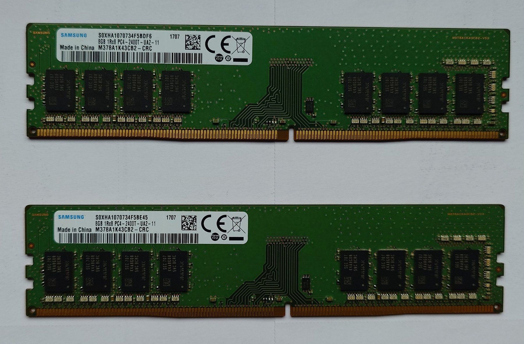 Samsung Memoria / RAM: 2x Samsung 8GB RAM DDR3 – Usato da Winterthur venduto da sjann