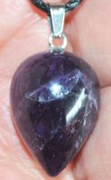 Halskette A-1043 – Kreiskegel – Amethyst – 22x15mm