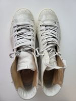 Paul Green Damen Ledersneaker, Gr. 38.5 (5.5) - Silber/weiss