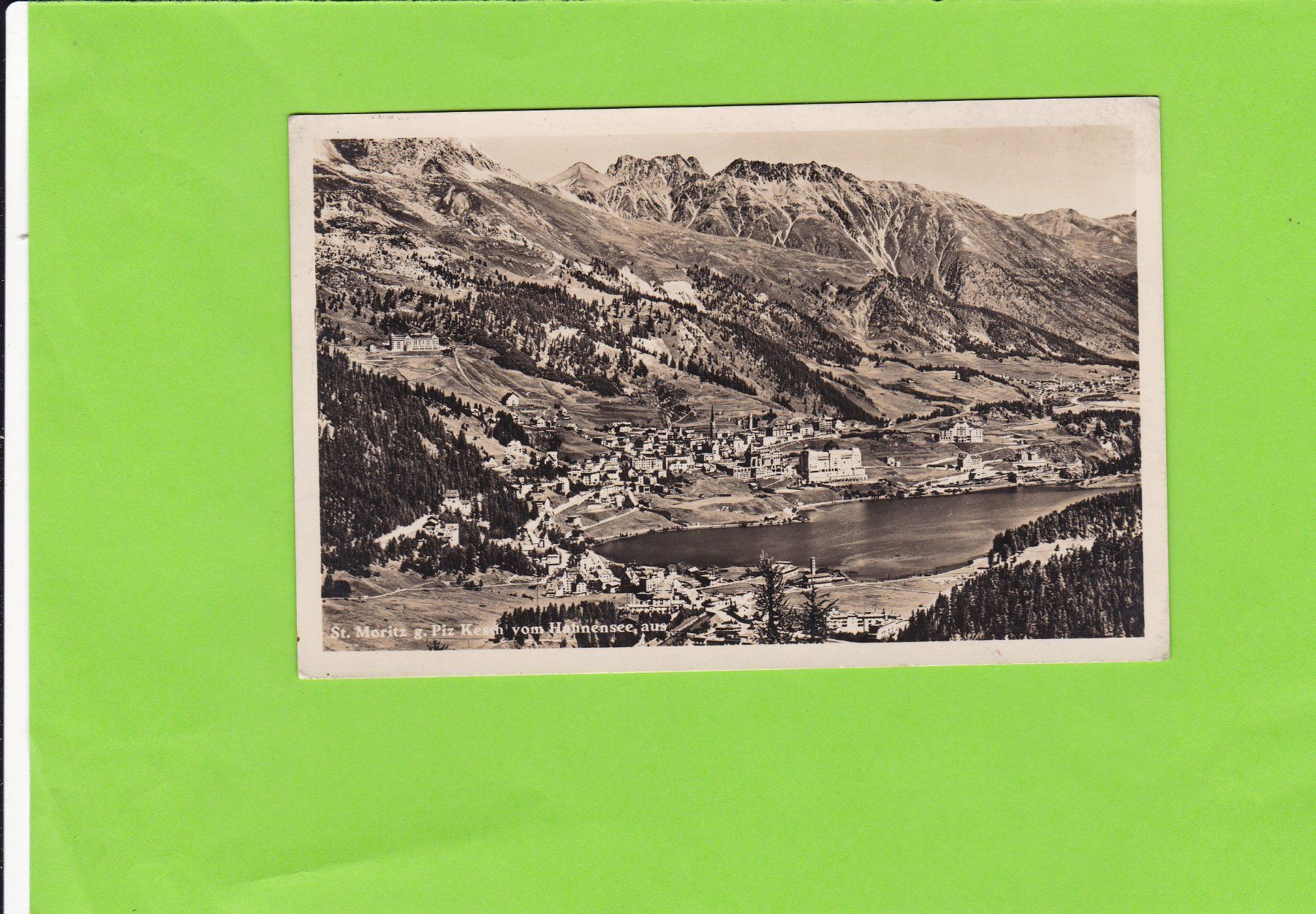 Cartoline postali: St. Moritz--1935 – Usato da St. Peterzell venduto da neckertal