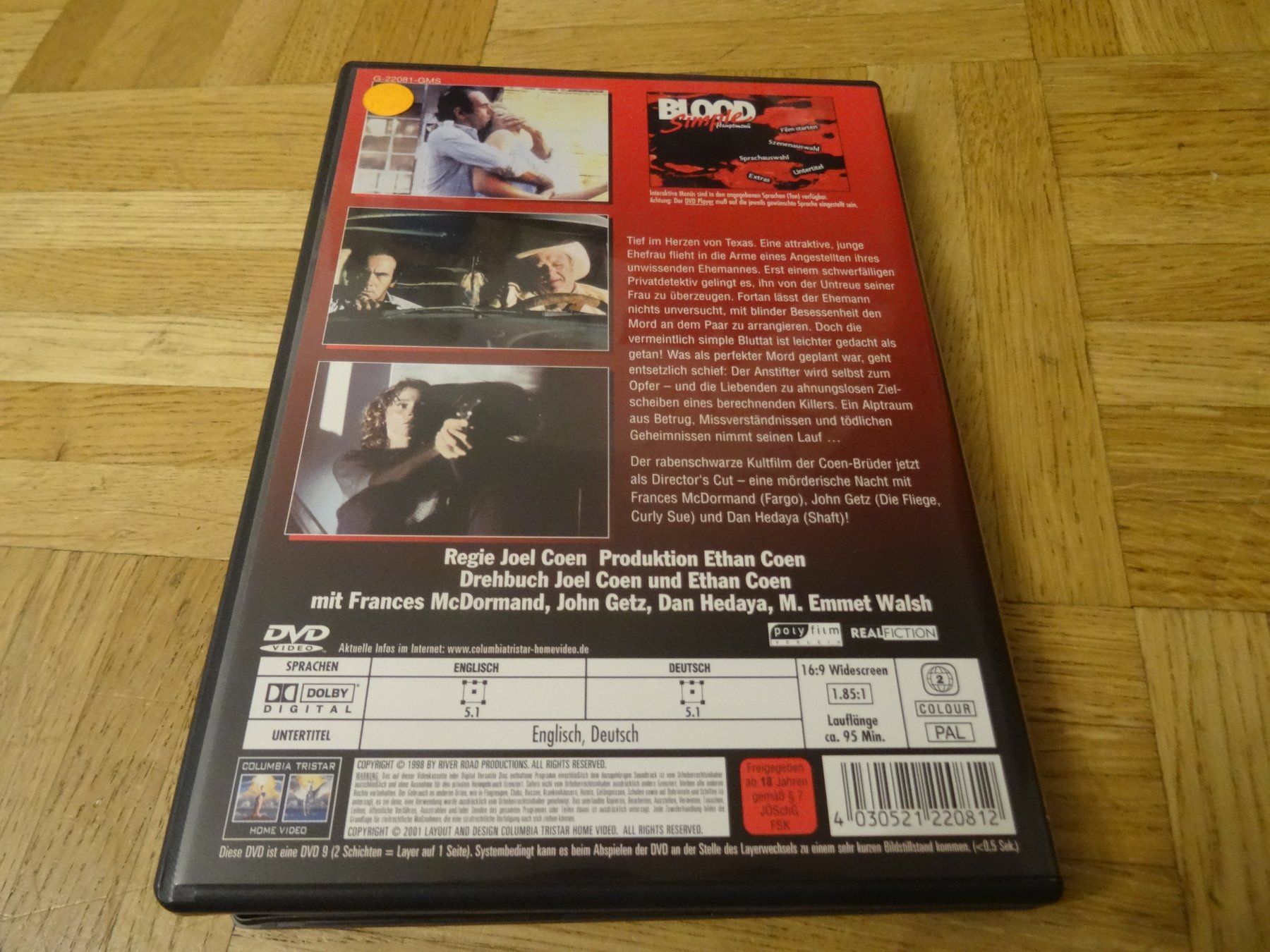Alle DVDs: Blood Simple - Director's Cut DVD – Gebraucht aus Olten von Disc-Verkauf 2