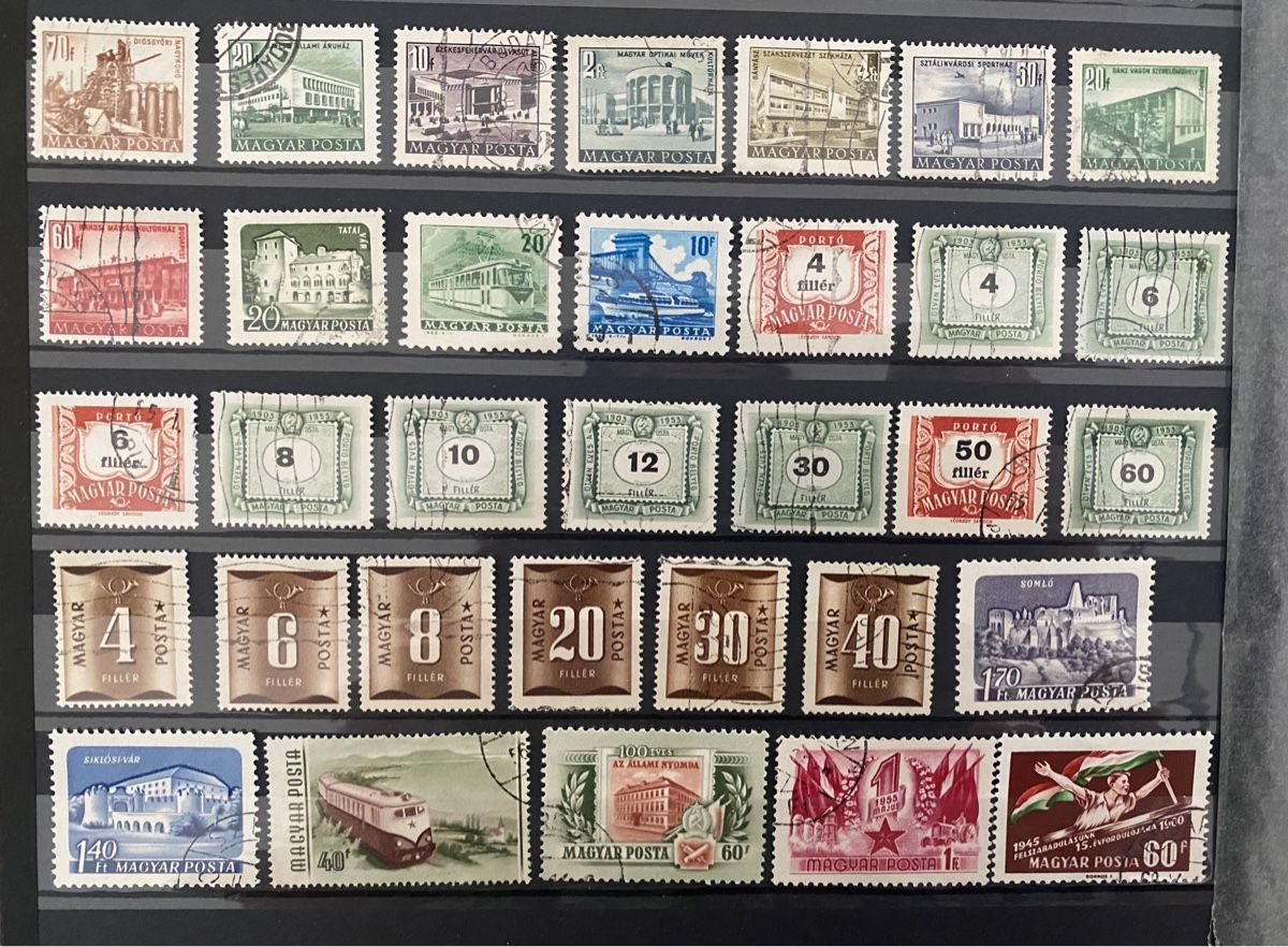 Tutti i francobolli: 61 timbres - Hongrie – Usato da Petit-Lancy venduto da Solcarm 2
