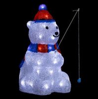AKTION Weihnachtsbeleuchtung mit 40 LEDs Bär mit Angel