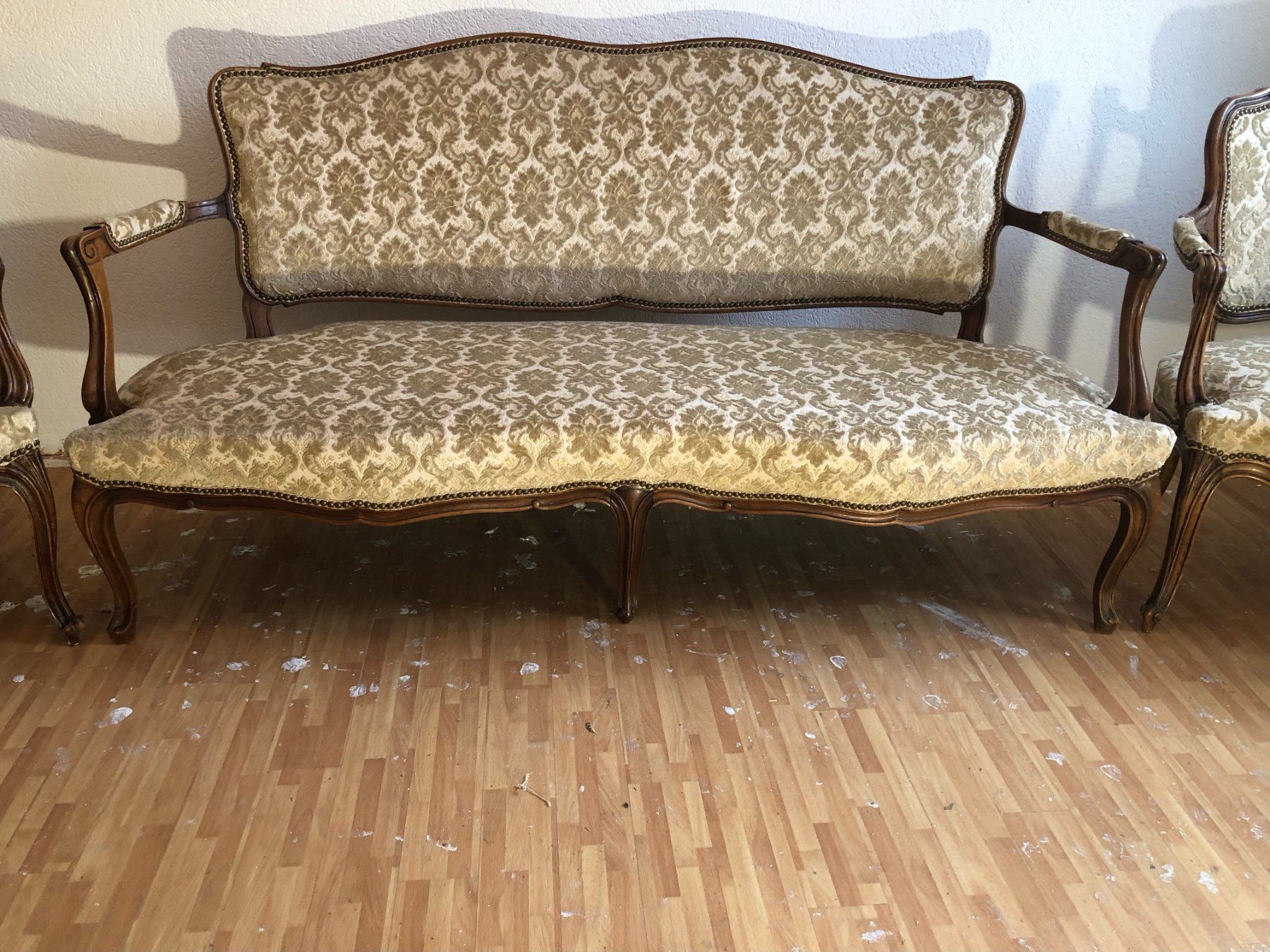 Sofas: Antikes Salon-Set Sofa & 2 Sessel Brokat Barock Stil Möbel – Gebraucht aus Fahrwangen von Dirk.Gerlach 2