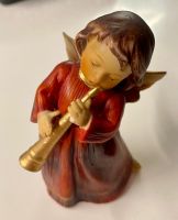 Engel Figur mit Trompete, Weihnachten Deko, Top Zustand