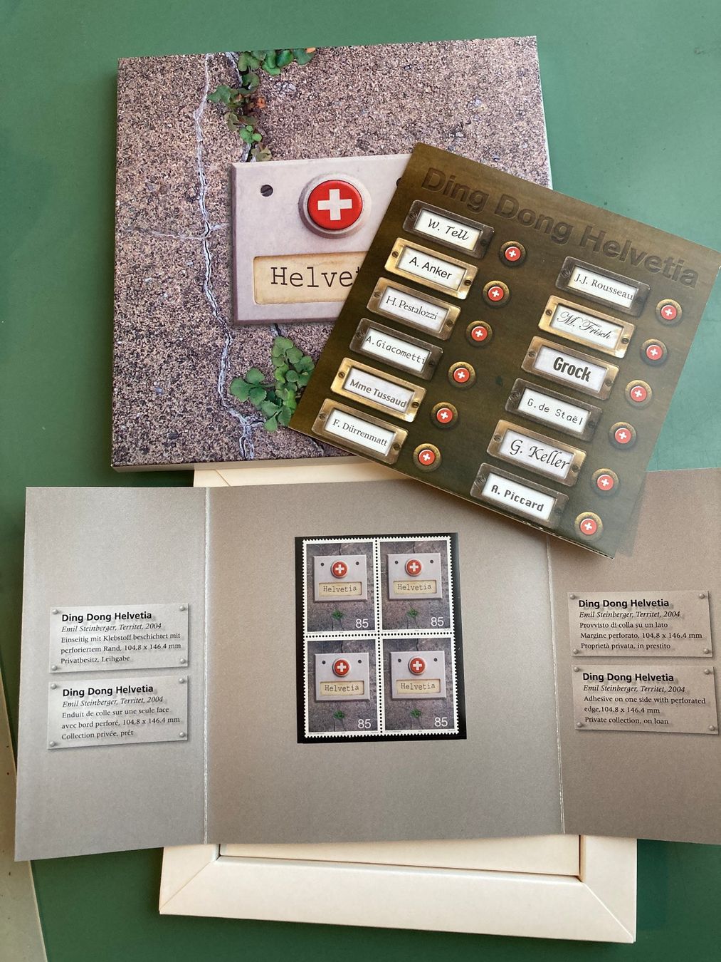 Tutti i francobolli: Briefmarken Ding Dong Helvetia – Usato da Langendorf venduto da studi27 2