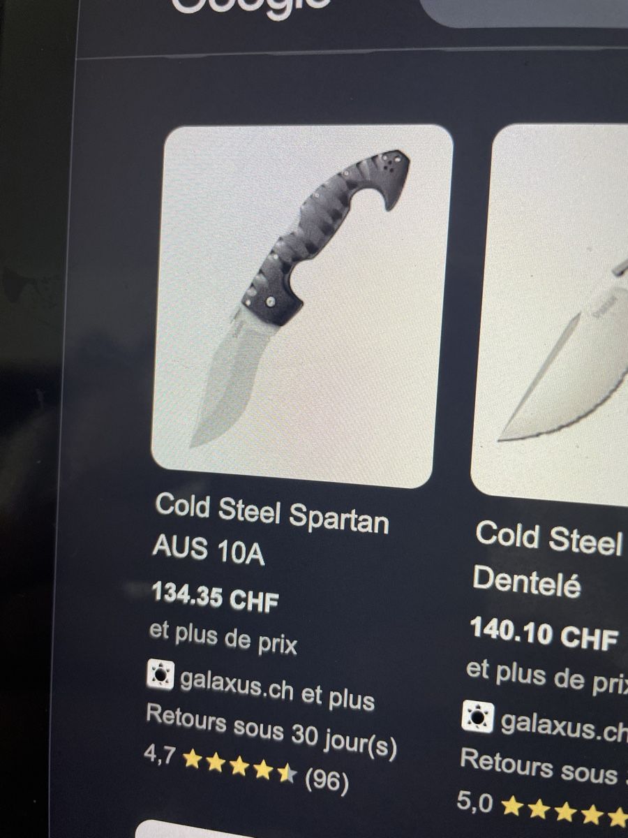 Zubehör: Cold steel Spartan – Gebraucht aus Etoy von 6iulian0 5