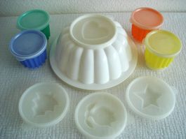 Tupperware Puddingform-Set Kleiner Prinz & 4 Puddingförmchen