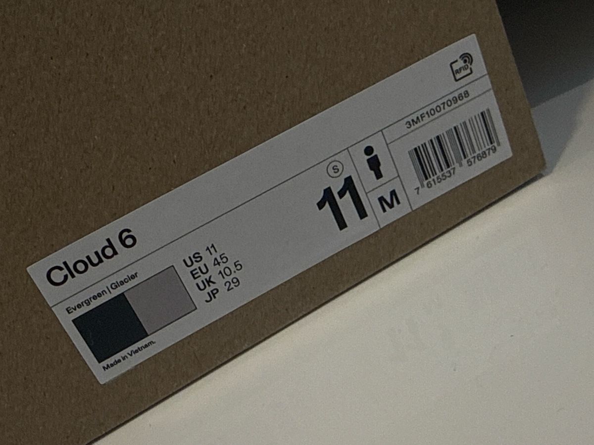 On Scarpe da uomo: On Cloud 6 – Nuovo e nell'imballaggio originale da Zollikon venduto da rwj1 4
