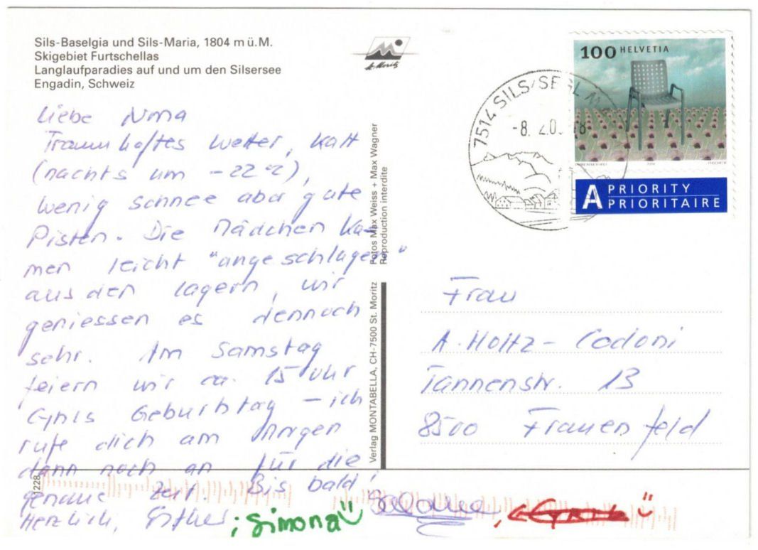 Cartoline postali: Sils - 5 Bild AK – Usato da Binningen venduto da Mountainrider 1