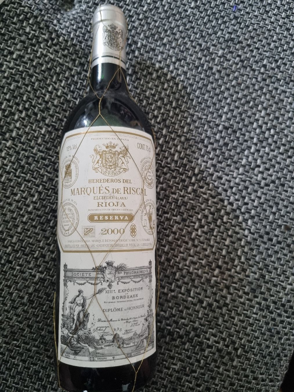 Wein: Marqués de Riscal Rioja Reserva 2000 – Neu und originalverpackt aus Winterthur von fab_xwh7