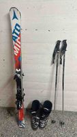 Atomic Ski Set mit Stöcken und Skischuhen gebraucht