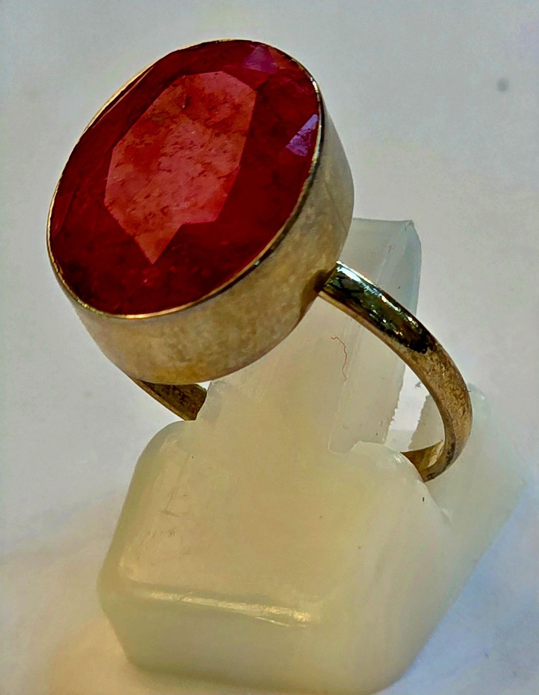 Ringe: Ring Silber mit ovalem Rubin Grösse 53 Neu – Neu (gemäss Beschreibung) aus Zürich von benedikt12 6
