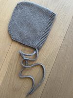 Hvid Bonnet Grey 100% Merino Wool Newborn 