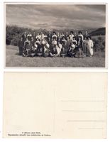 Groupe de costumes ou chanteurs de la Gruyère (ou Bulle)