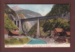 Gotthardbahn - Brücke bei AMSTEG