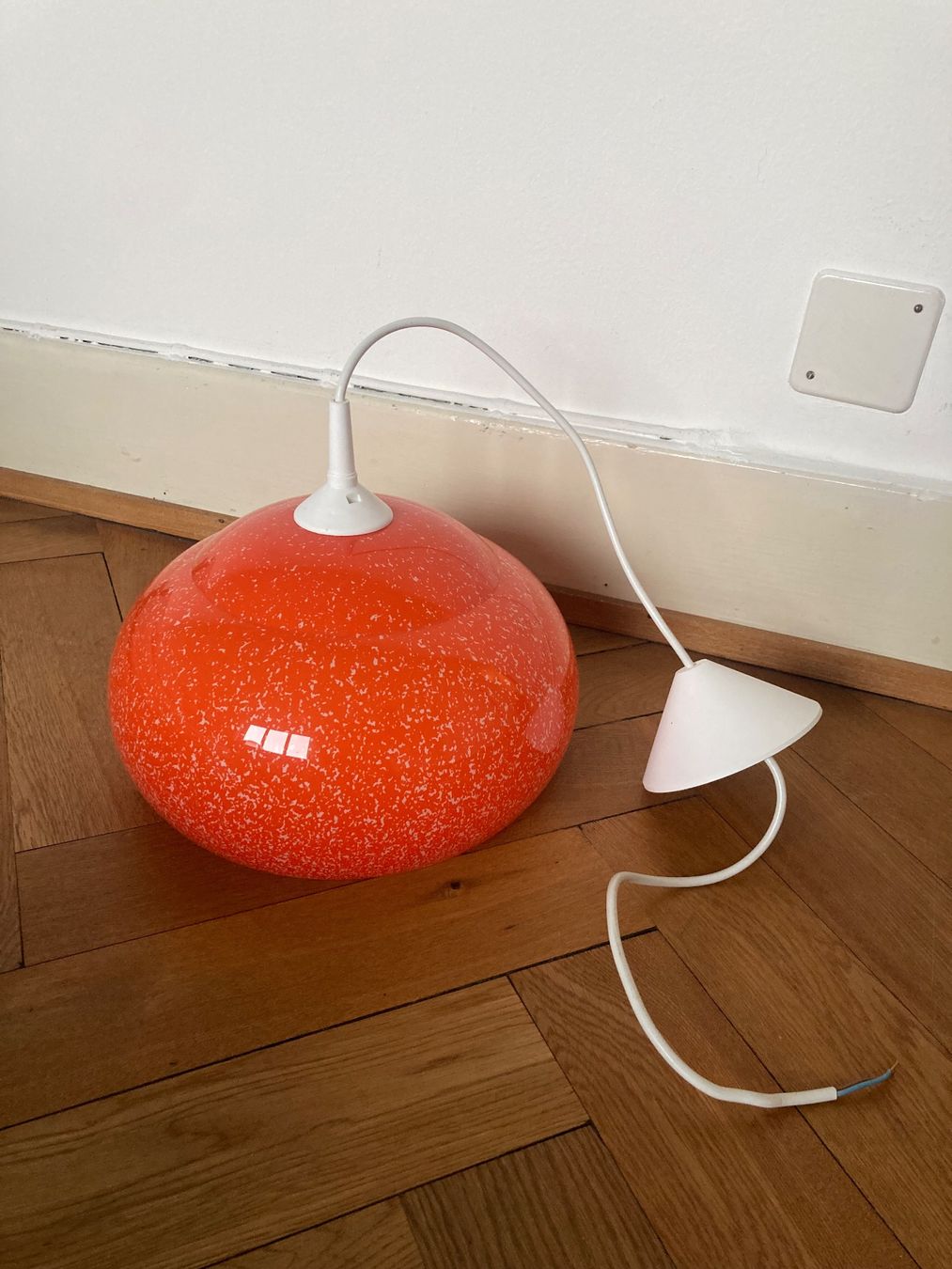 Lampadari & plafoniere: Vintage Orange Deckenlampe – Usato da Basel venduto da fischstaeblii 1