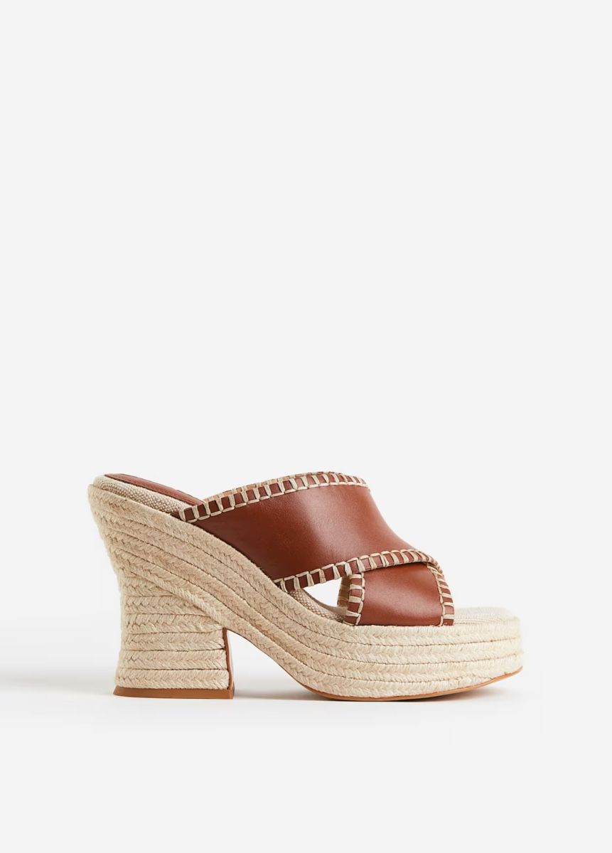 H&M Damenschuhe: H&M Leder Espadrilles mit Keilabsatz braun Grösse 37 – Neu (gemäss Beschreibung) aus Hittnau von Sugar-Apple 3