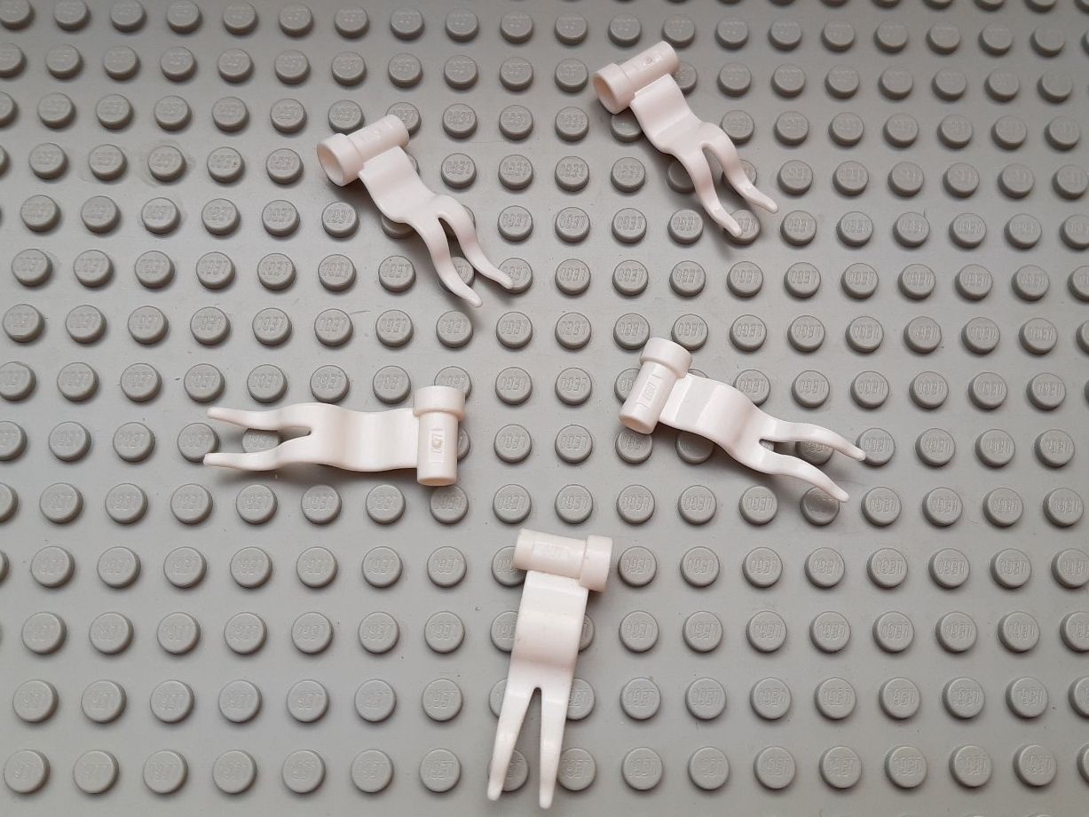 Lego Baukästen: LEGO - 5x White Flag - Wave Left - 4495a – Gebraucht aus Muhen von Legoholic 1