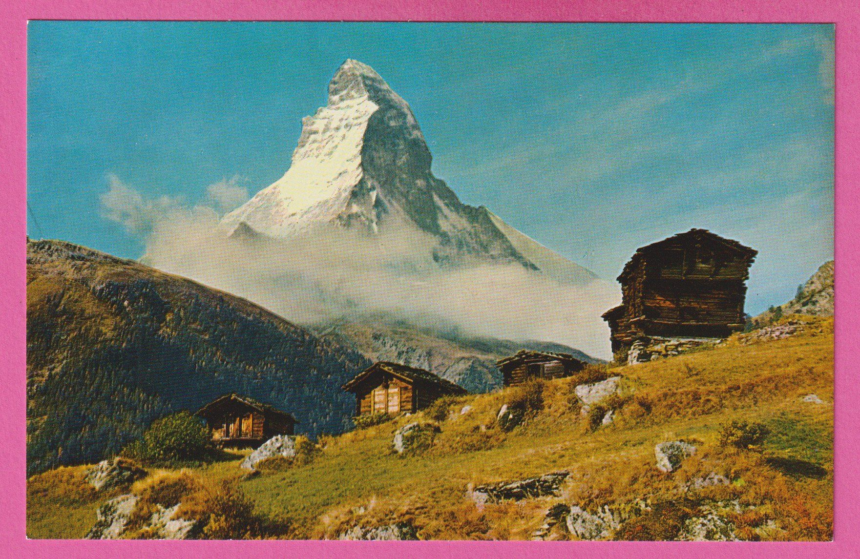 Cartoline postali: Zermatt Winkelmatten mit Matterhorn – Usato da Einsiedeln venduto da dillie